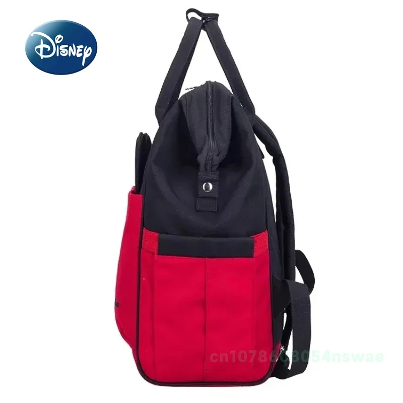 Nueva bolsa de pañales de Mickey de Disney, mochila de marca de lujo para bebé, bolsa de pañales para bebé de dibujos animados, mochila de alta calidad y gran capacidad