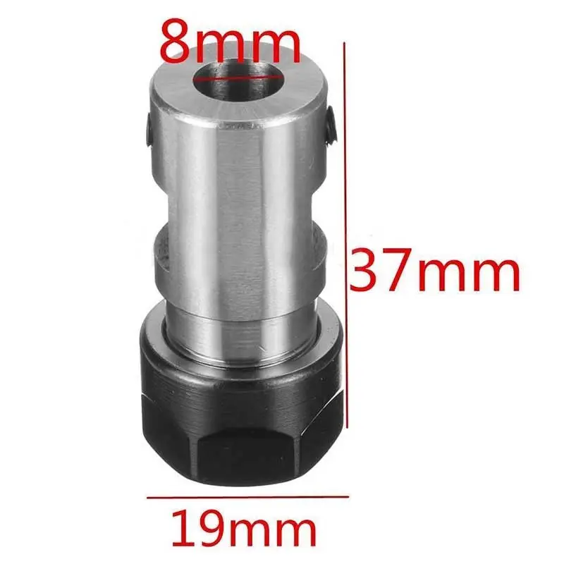 

ER11-A 8mm Extension Rod Collet Chuck Holder for CNC Milling Machine Motor Shaft Toolholder with 40CR Material High Hardness