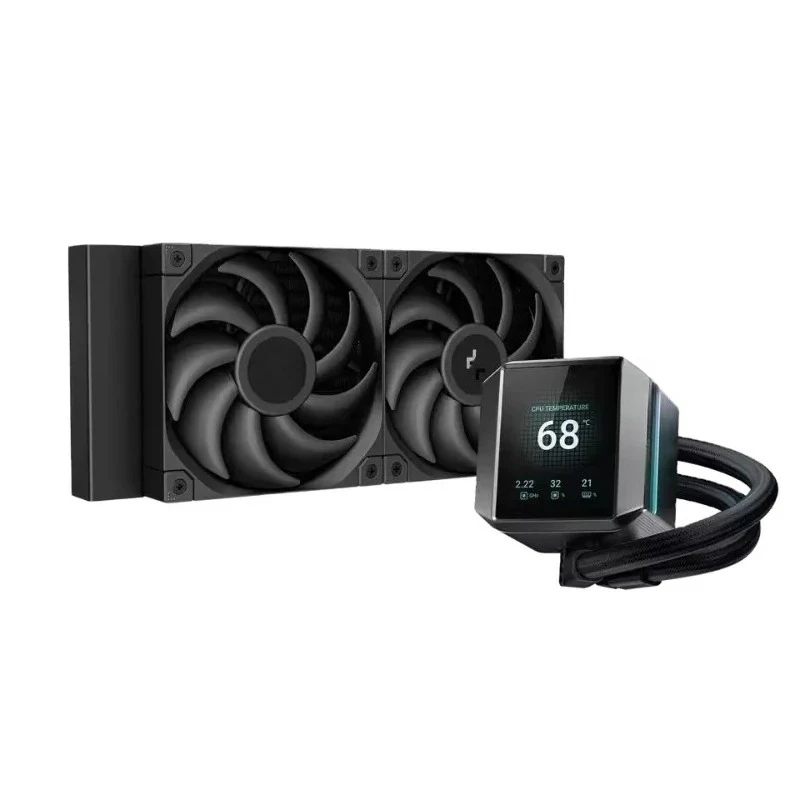 

240 LCD Liquid Cooler 240mm 5th Gen Pump 3400RPM AIO 2.8"