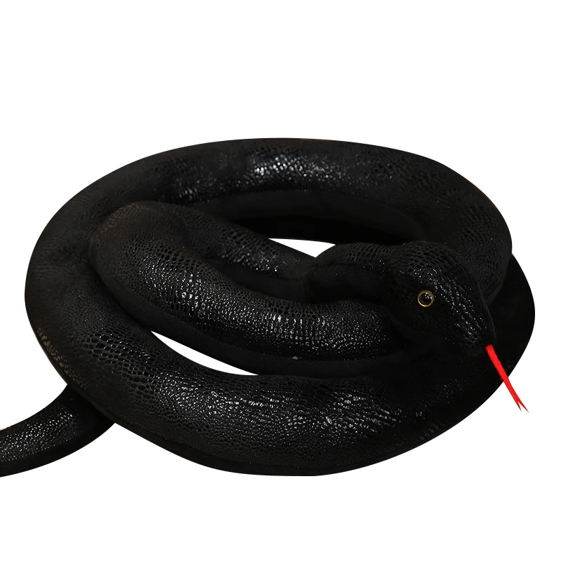 New 1pc Simulation Snakes Plush Toy Giant Long Snake Stuffed Animal Plushie Funny Tricky Friends Halloween Gift