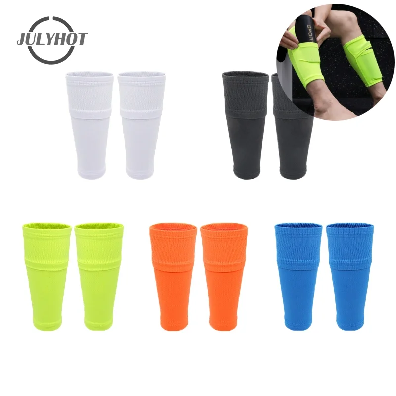 

1Pair Sports Safety Shin Pads Sleeves Breathable Football Shin Holder Instep Socks Polyester Leg Guard Sleeves For Kids Boys Men