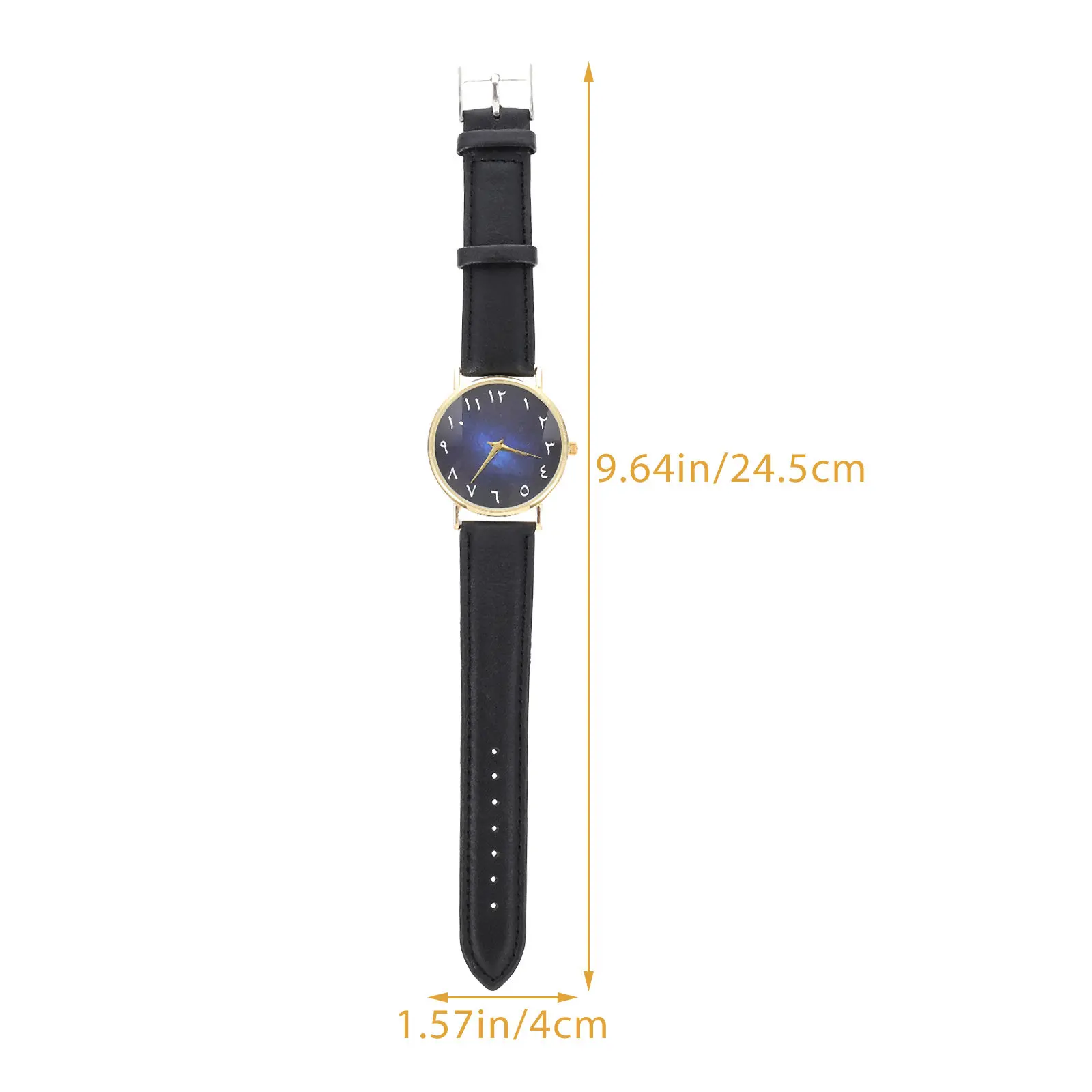 Starry Sky Dial Adjustable Strap Wrist Watch Lightweight Comfortable Arabic Numerals Decorative Stylish Watch for Adults Casual