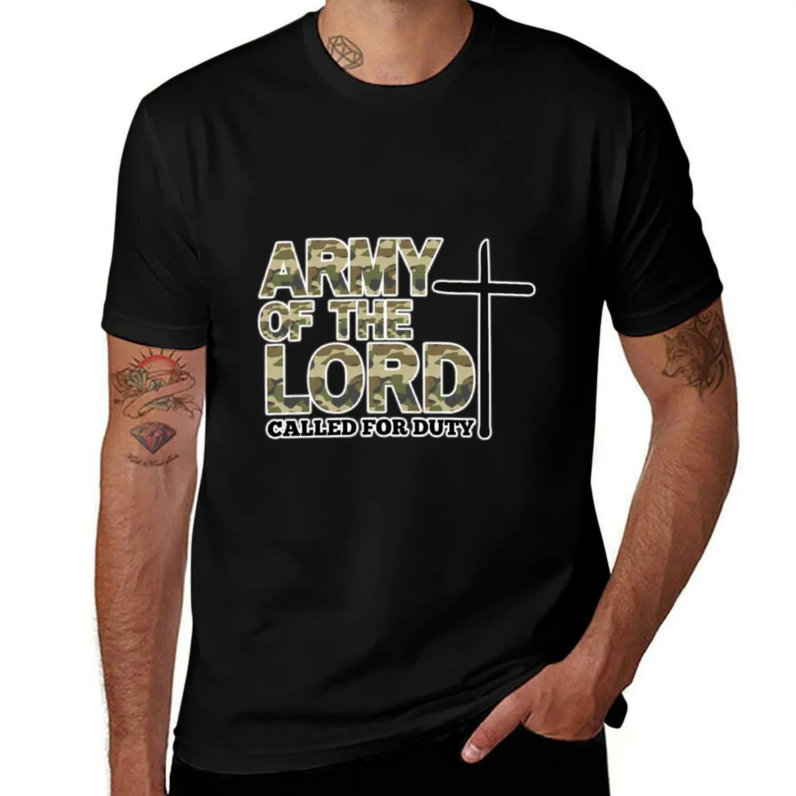 Army of the Almighty Lord T-Shirt Thanksgiving Casual Tee T-Shirt