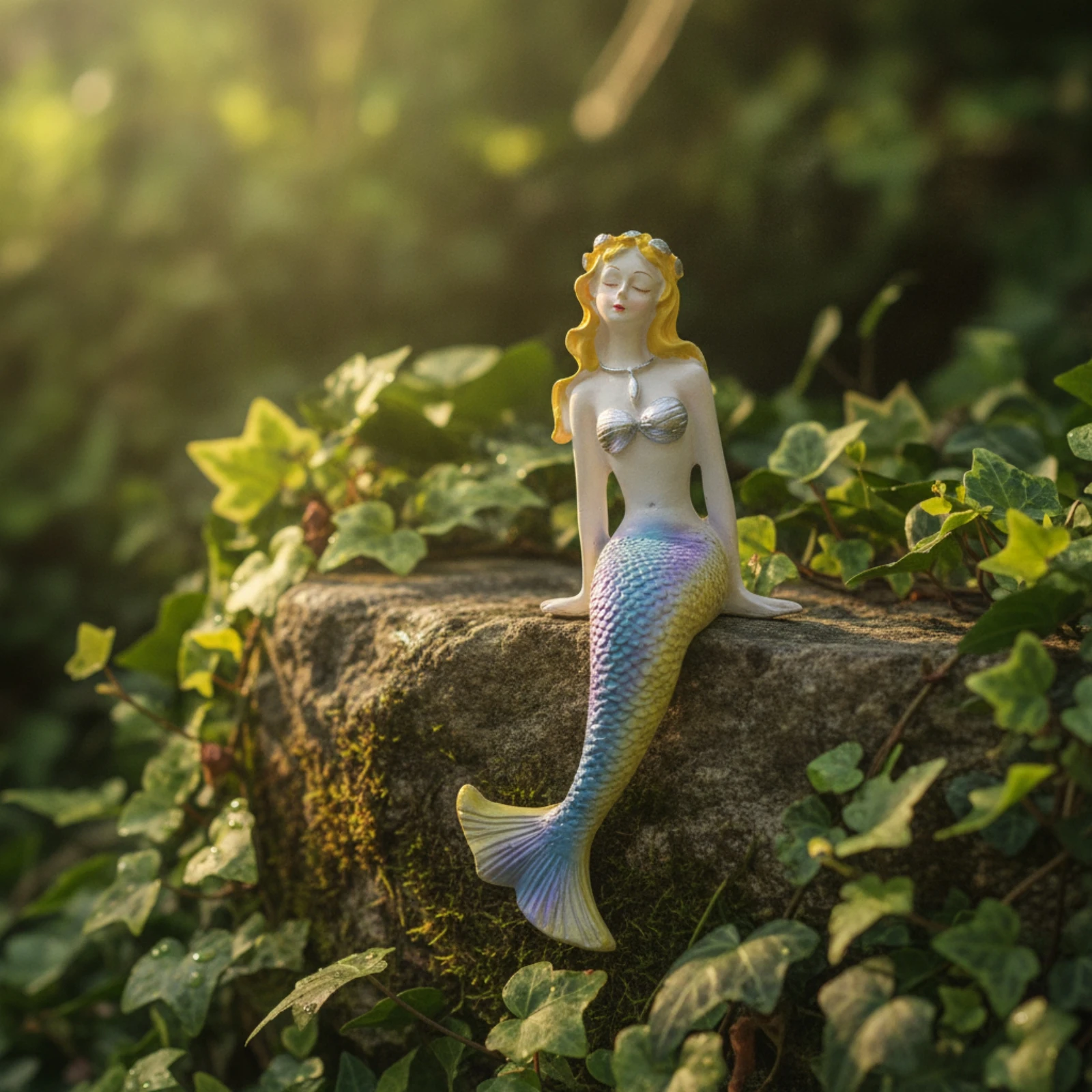 Mermaid Figurine Colorful Resi - огляд і ціна Aquarium Decor