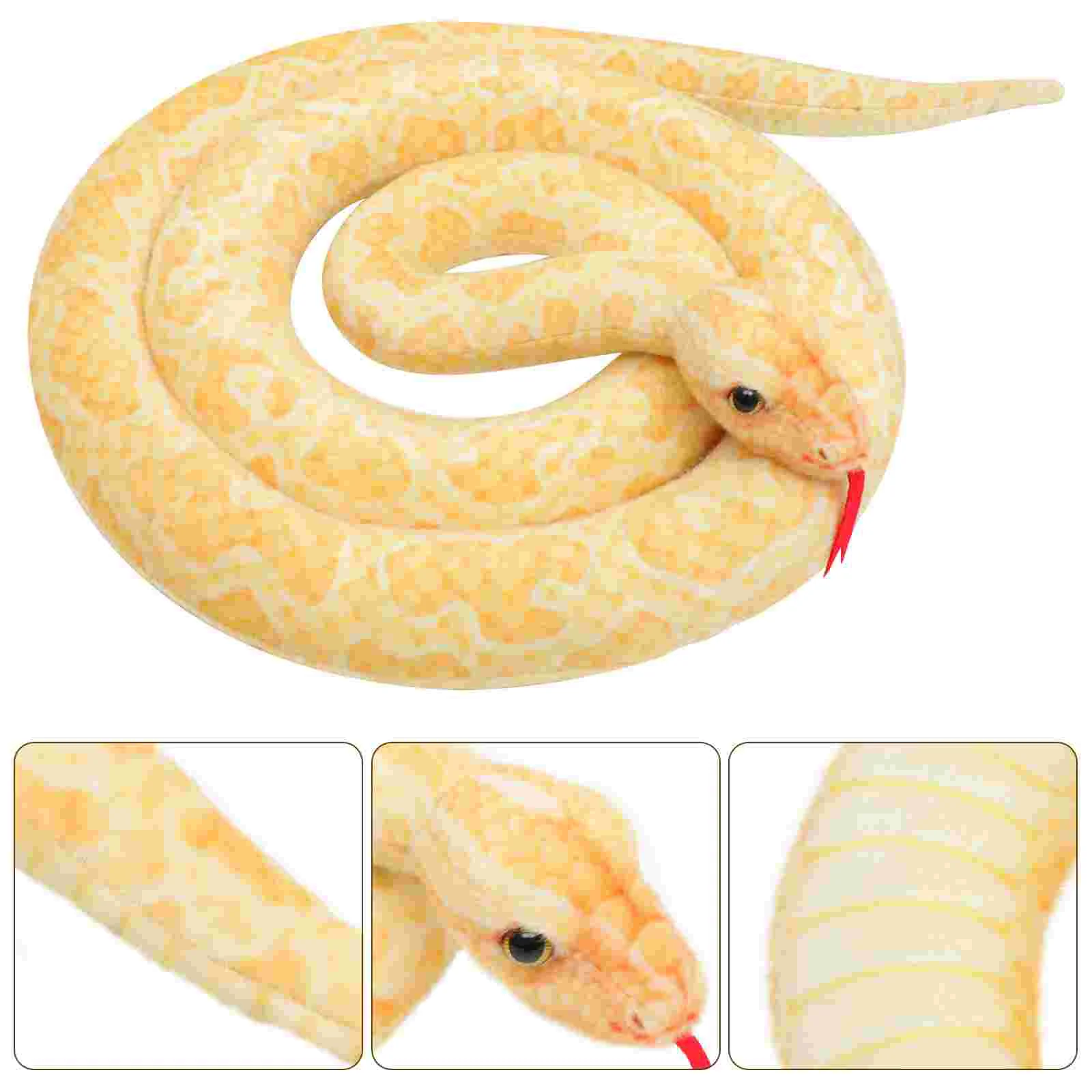 

Plush Snake Model Fan Gift Stuffed Animal Large Toy Fake Pp Cotton Artificial Lifelike
