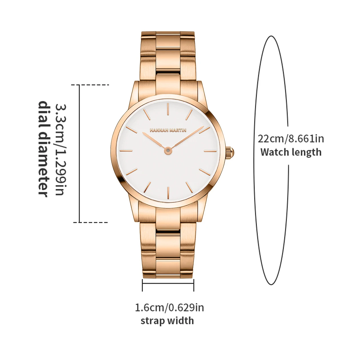 2021Top Brand Design Women's Bracelet Watches Sets Fashion Rose Gold Waterproof Japan Movement Quartz Watch Stainless Steel Band