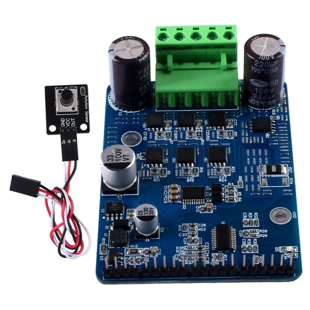 DC Brushless Motor Controller BLDC Three Phase 1600W High Power Hall Motor Control Driver Board Motor Regulator