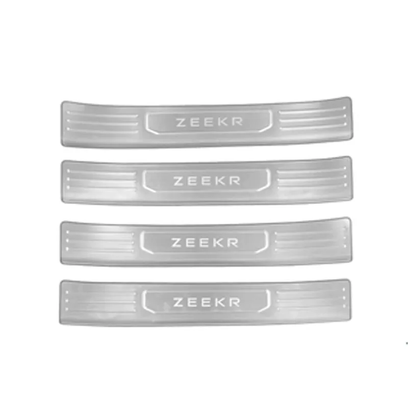 For Geely Zeekr 9X EX1H 2025 + Car Styling Door Sill Threshold Scuff Plate Welcome Pedal Cover Protector Decoration Accessories