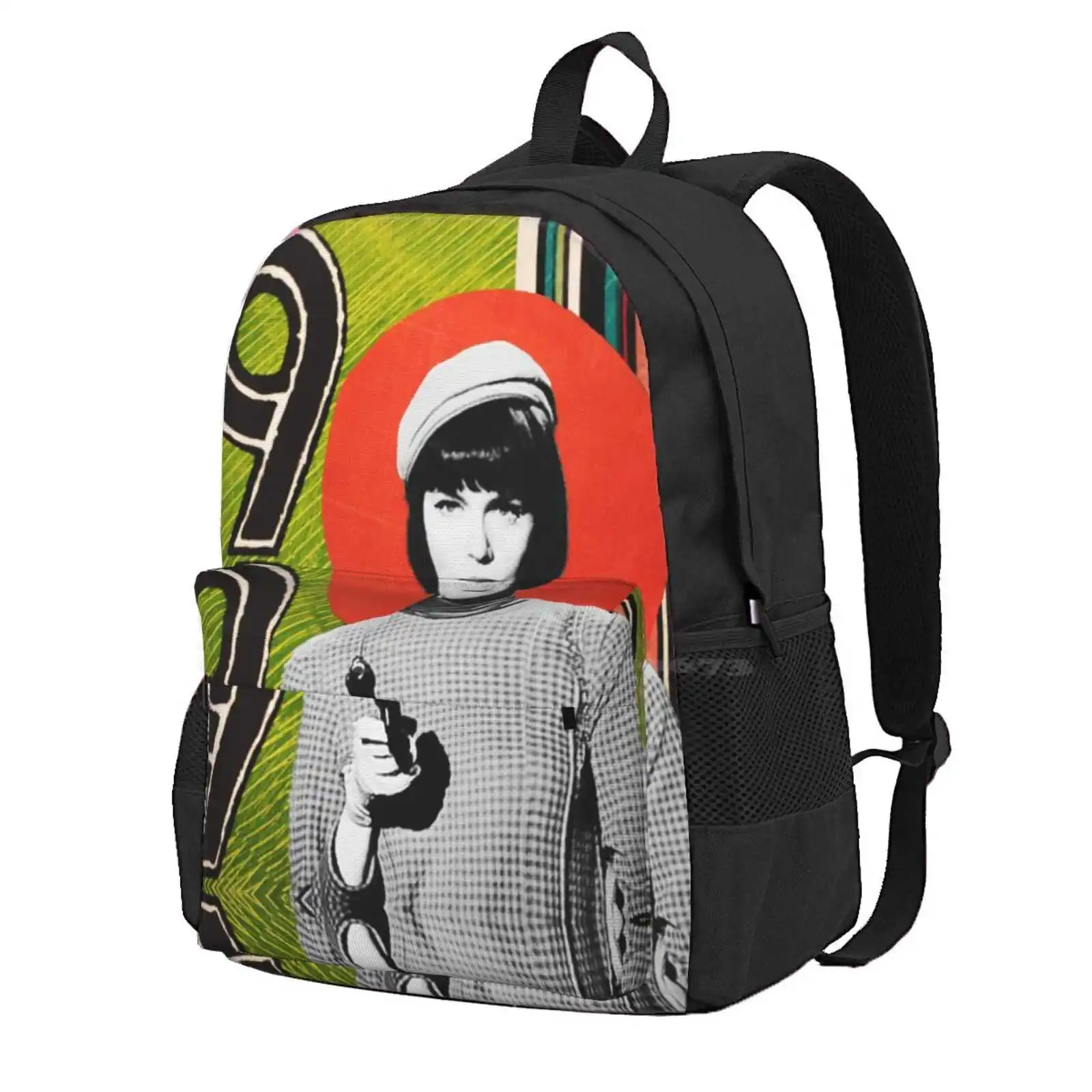 

Agent 99 Hot Sale Schoolbag Backpack Fashion Bags Collage Retro Get Smart 1970S Tv Barbara Feldon Agent 99