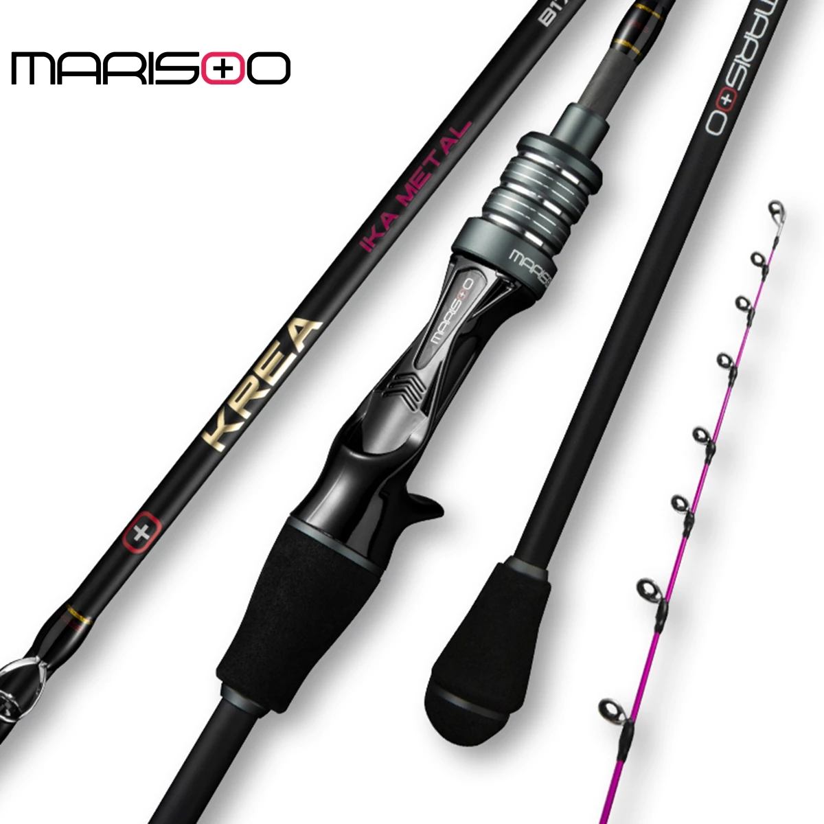 

MARISOO KREA Carbon Fiber Spinning Rod–170cm Squid Lure Rod for Boat&Deep Sea Fishing