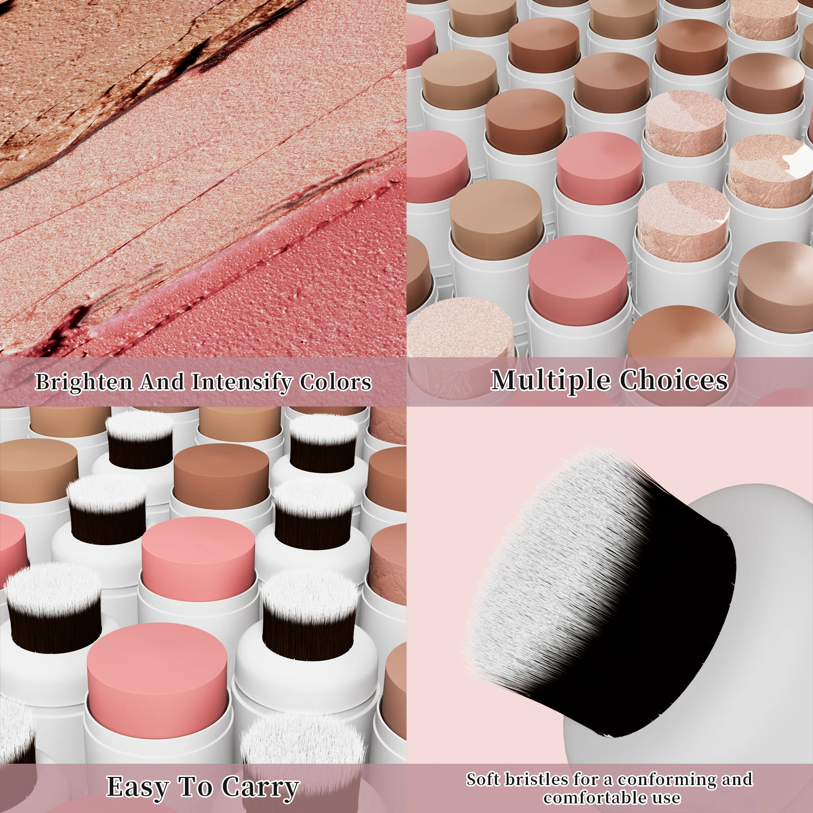 Hellokiss double head multifunctional face repair highlight powder blusher stick three-dimensional brighten face Bronze