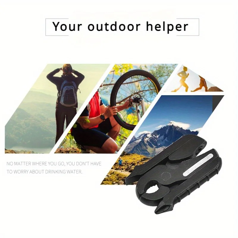 Pince multifonctionnelle pliante en acier inoxydable, mini pince polyvalente, tournevis, outil d\'extérieur EDC, 1PC