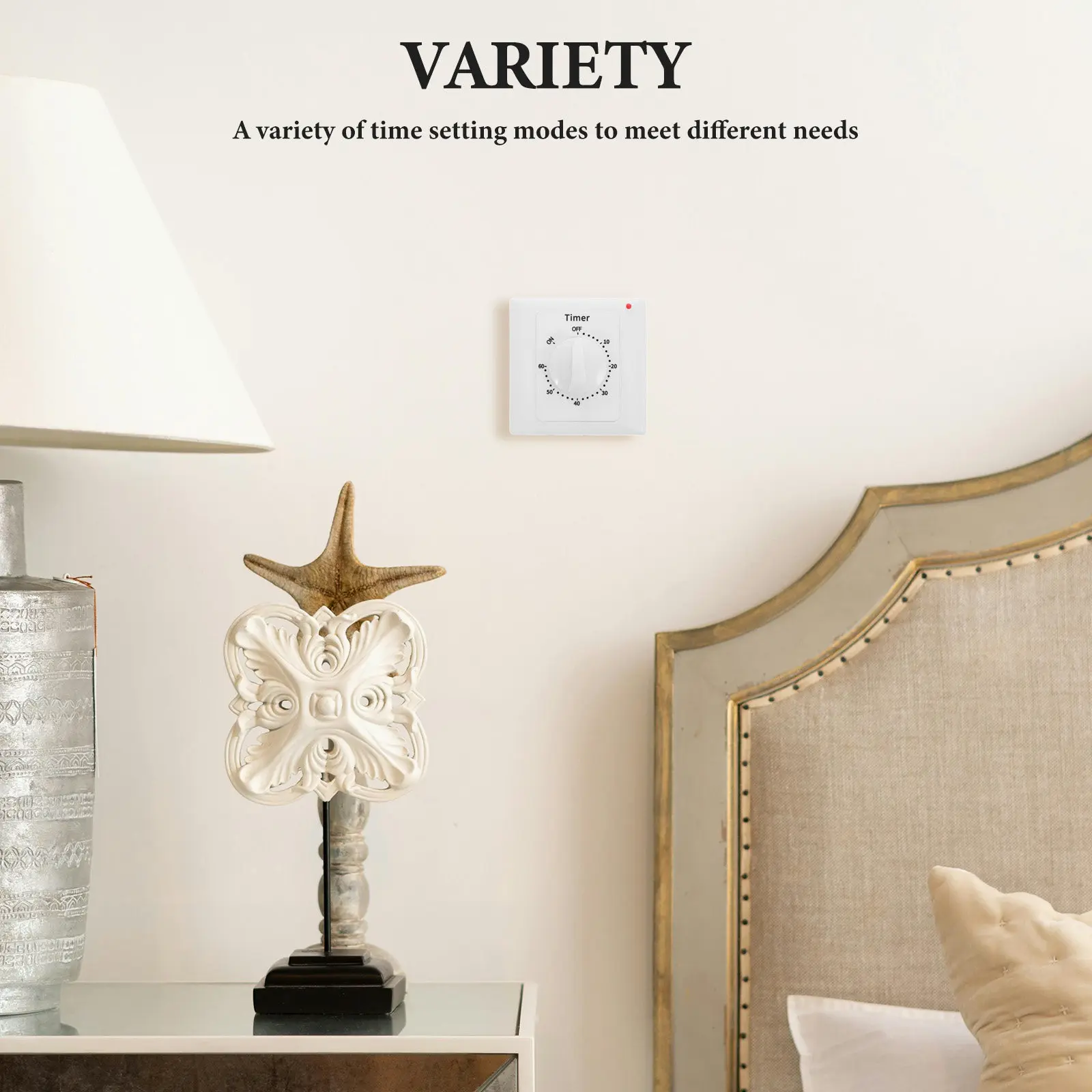 

Timer Switch for Indoor Electrical Appliances Mechanical Time Control Switch for Lights and Fans Power Strip Timer Accurate