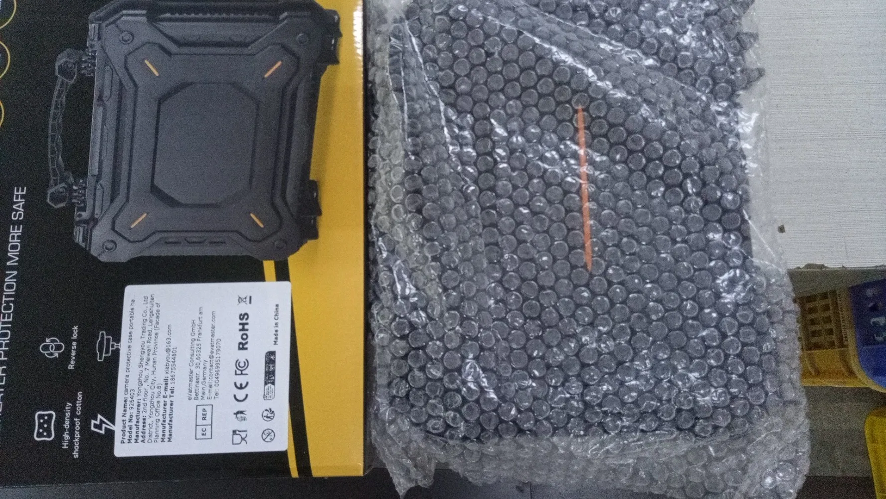 カメラ保護ケース-ポータブル保護具-カメラケース-防水防塵-フォームパッド入り-釣り-ハイキング-ハンドバッグ