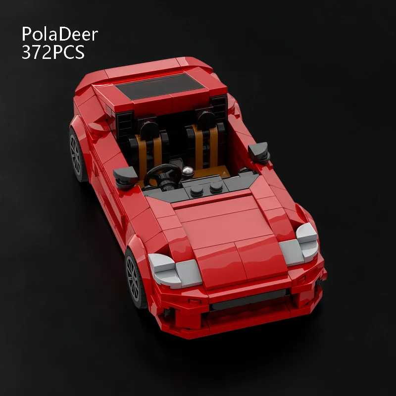 PolaDeer 372-teiliges Kreativ-Garagen-MOC GR86 Sportwagen GT5S Baustein-Modellbausatz Spielzeug-Bausteine Kindergeburtstagsgeschenke – Detail 5