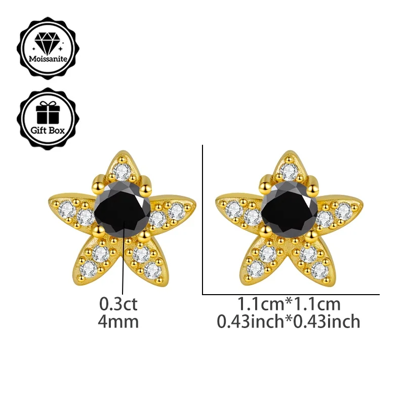 

Иглы LAMVOICE с муассанитом 0,6 карата, подарок для дочки, иглы для женщин, иглы из стерлингового серебра 925 пробы, День святого Валентина