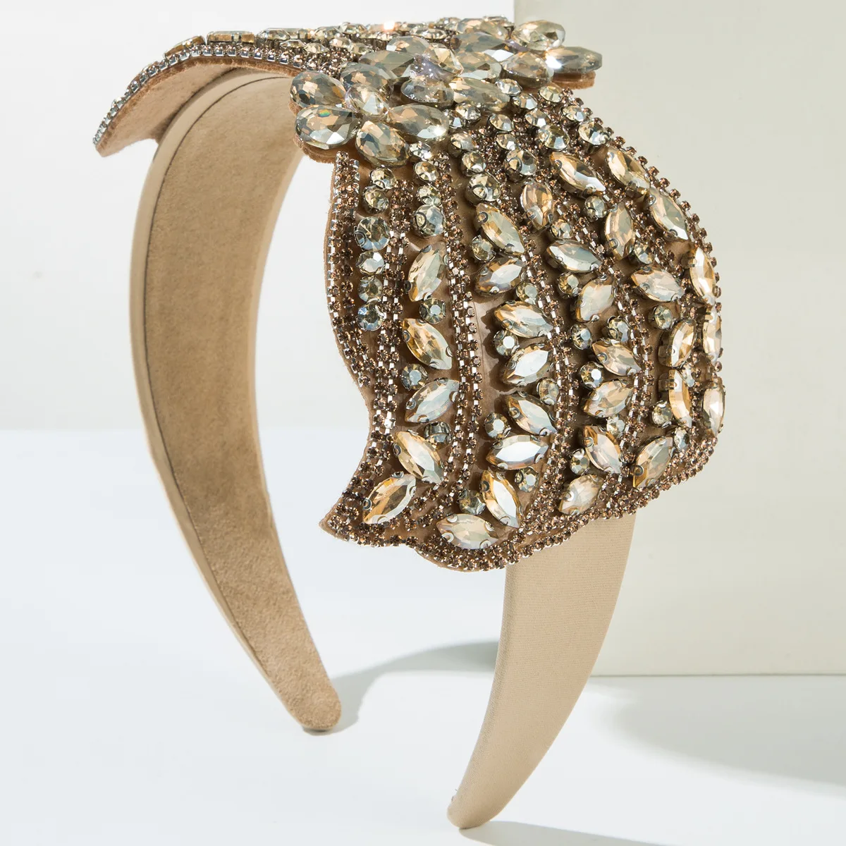 Ins Fashion Gold/Silver Pearl Hair Band Luxury Baroque Rhinestone Headband Girls Sweet Headwear Hair Accessories Wholesale