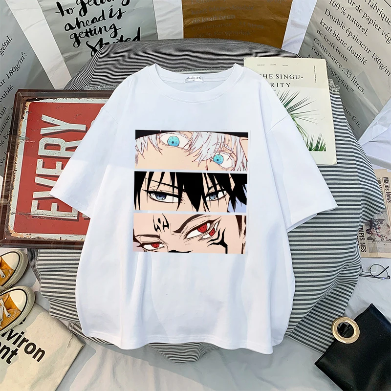 2023 Women T Shirt Japanese Harajuku Jujutsu Kaisen T-Shirt Anime Print Tees Yuji Itadori Graphic Cool Unisex Y2k Clothes Tops