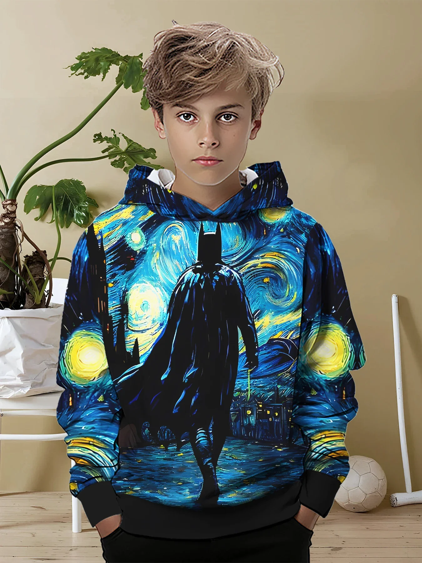 3D Print Cool Super B-Batmans All Seasons Children Casual Sweatshirt Cool Pullover Tops Unisex Clothes Boy Girl Hoodies