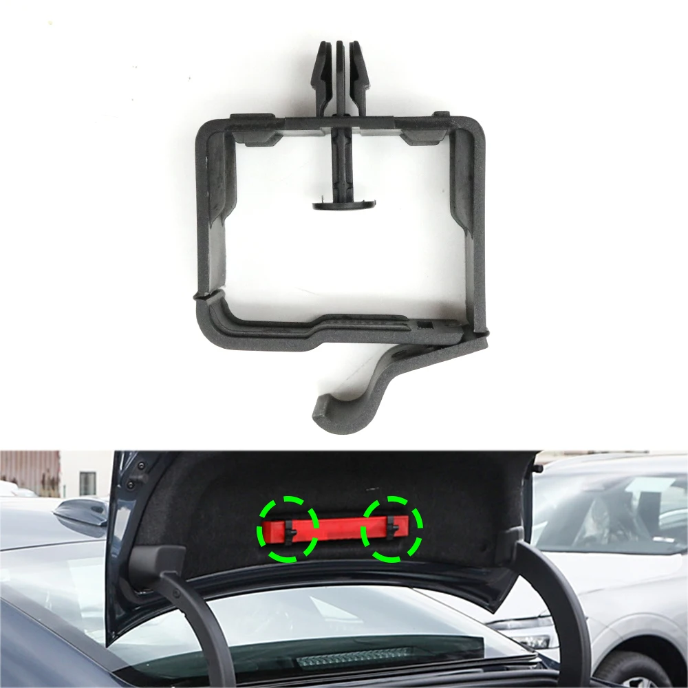 Triangolo di avvertimento per bagagliaio posteriore Supporto per supporto Fibbia Treppiede per bagagli Staffa di rivestimento a clip fissa per Volvo V90 S90 S90L S60