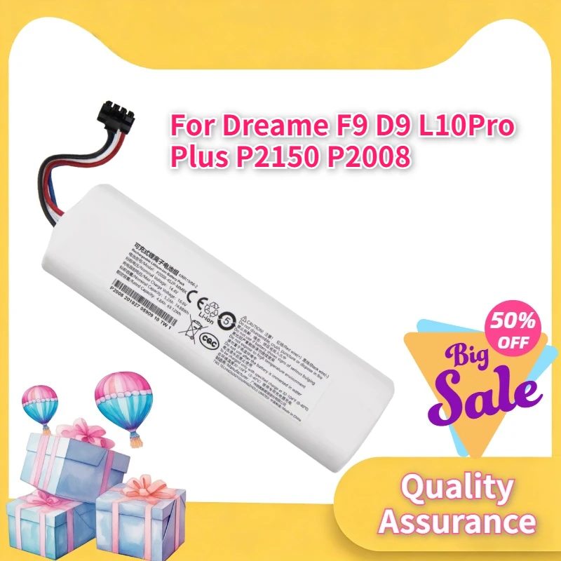 

High quality Applicable to Dreame Robot Vacuum F9 D9 L10Pro Plus P2150 P2000 Universal Lithium Battery 14.4V
