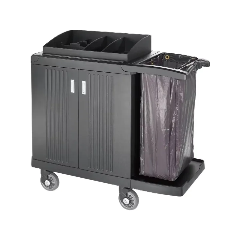Stainless Steel Hotel Linen Cart Multi-Functional Guest Room Housekeeping Service Cart