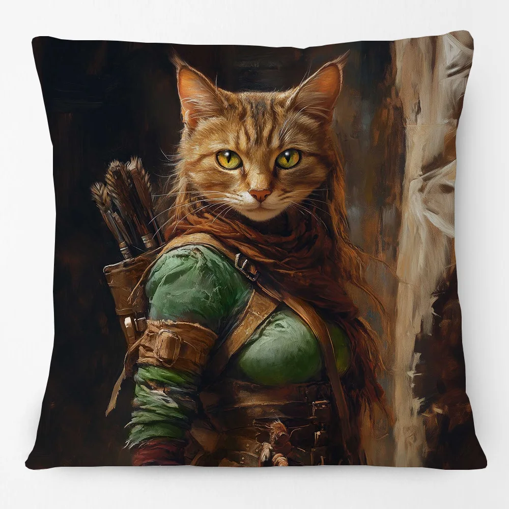 European Royal Dog Cosplay Suit Animals Portrait Poster Cushion Covers Pillowcase for Sofa view 5