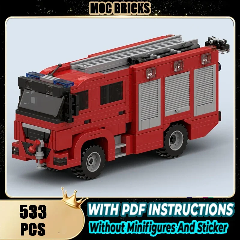 

Строительные блоки Moc Lunteren Fire Engine 4x4 Технология Модульные кирпичи Модель Подарки Рождественские игрушки Наборы «сделай сам» Сборка!
