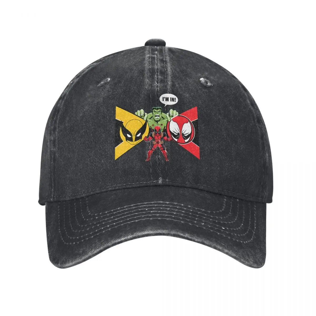 Together Fight Baseball Cap Men Hats Women Visor Protection Snapback Marvel Deadpool & Wolverine Caps