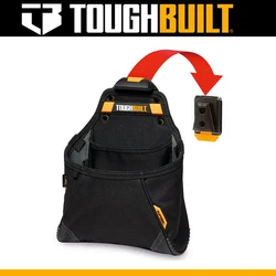 TOUGHBUILT TB-CT-05 Supply Pouch With Clip Easy Access Multi Pocket Large Storage Durable Strong Tool Bag