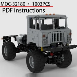 Classic MOC-32180 building block 4x4 off-road truck electric remote control assembly accessory model adult and children toy gift