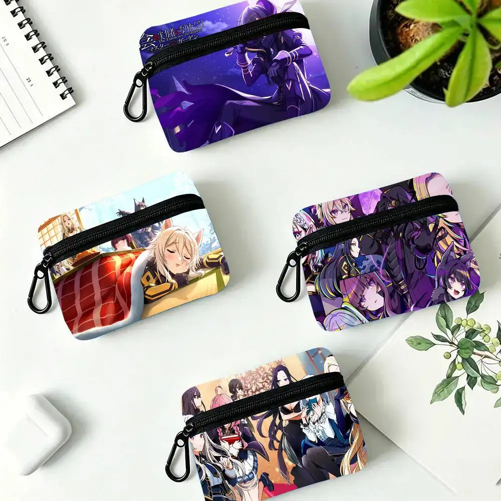 Anime The E-Eminence In Shadow Oxford Fabric Wallet With Zipper Hanging Multifunctional Bag For Credit Cards Keys Coins