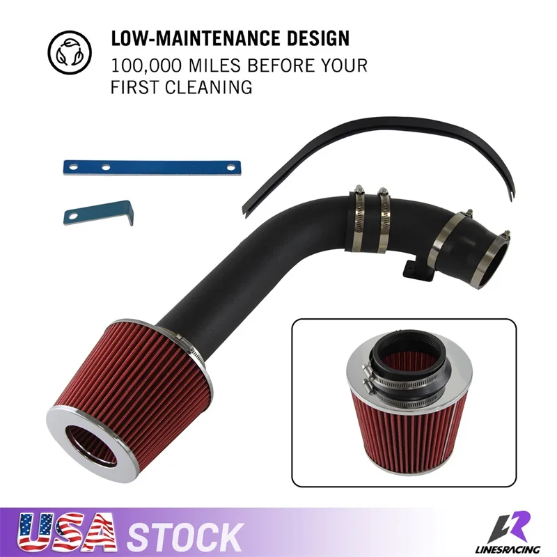 

Cold Air Intake Pipe Kit & Air Filter Fits for BMW E36 323i 325i 328i 2.5L 2.8L 1992-1998
