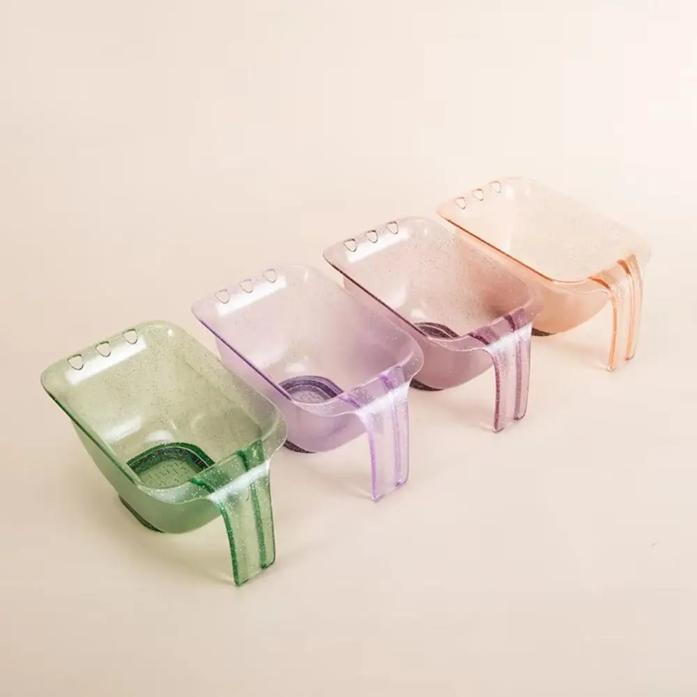 

Glitter Color Hair Coloring Bowl Easy To Clean Reusable Hair Dye Mixing Bowl Anti-slip Large Capacity