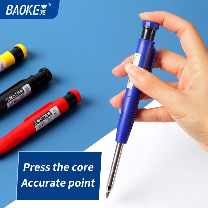 BAOKE-Crayon et mines de menuisier, 2.8mm, 2B Engineering