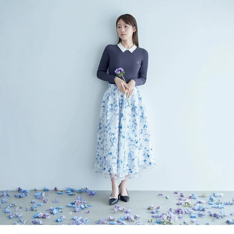 

Юбка Torowee Ele с цветочным принтом, женская летняя модная элегантная юбка из 100% другого материала