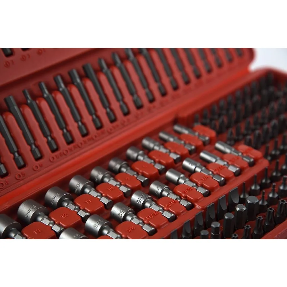208-Piece Master Bit Set for Drills and Drivers, Multi-Piece Bit Collection
