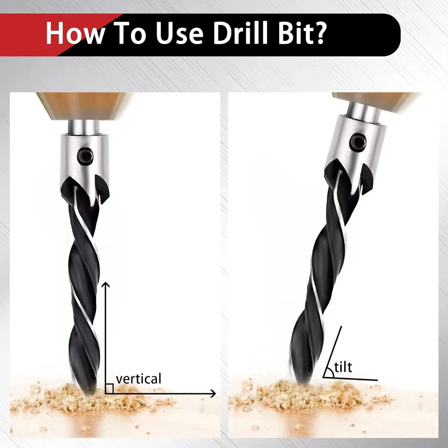 4Pcs Three Pointed Woodworking Counterbore Drill 3-6mm Reaming Drill Screw Chamfering Drill Bit Hole Opener Tool Set