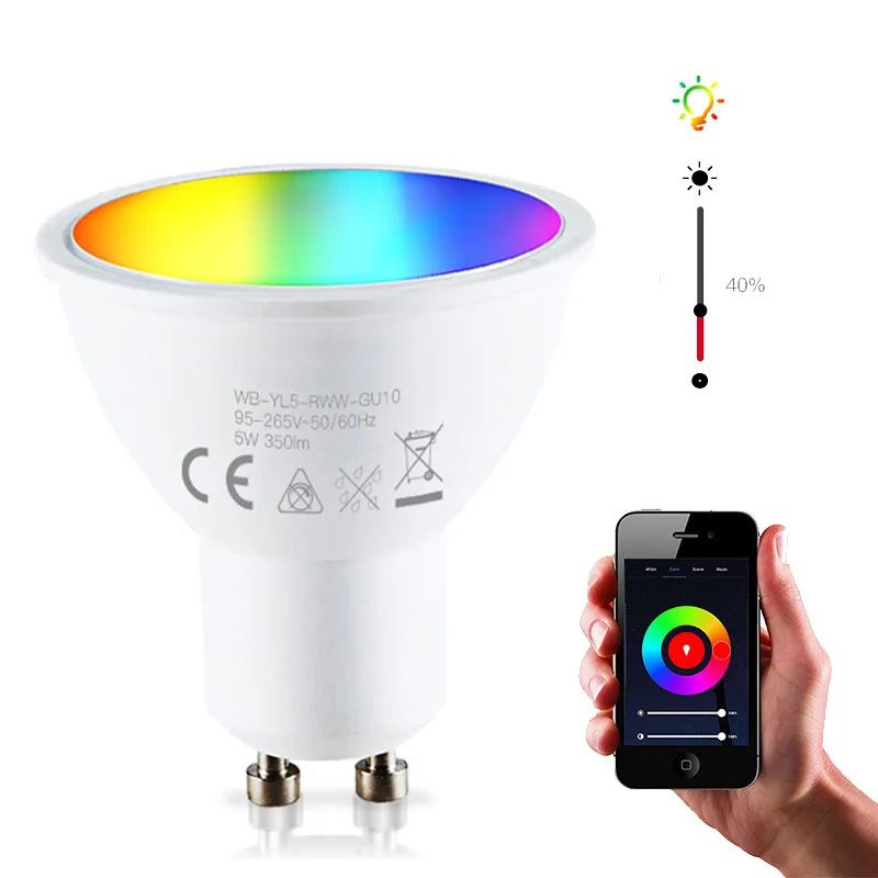 Factory Wholesale Smart Bulb WiFi ZigBee Wireless Remote Control Support By Google Alexa
