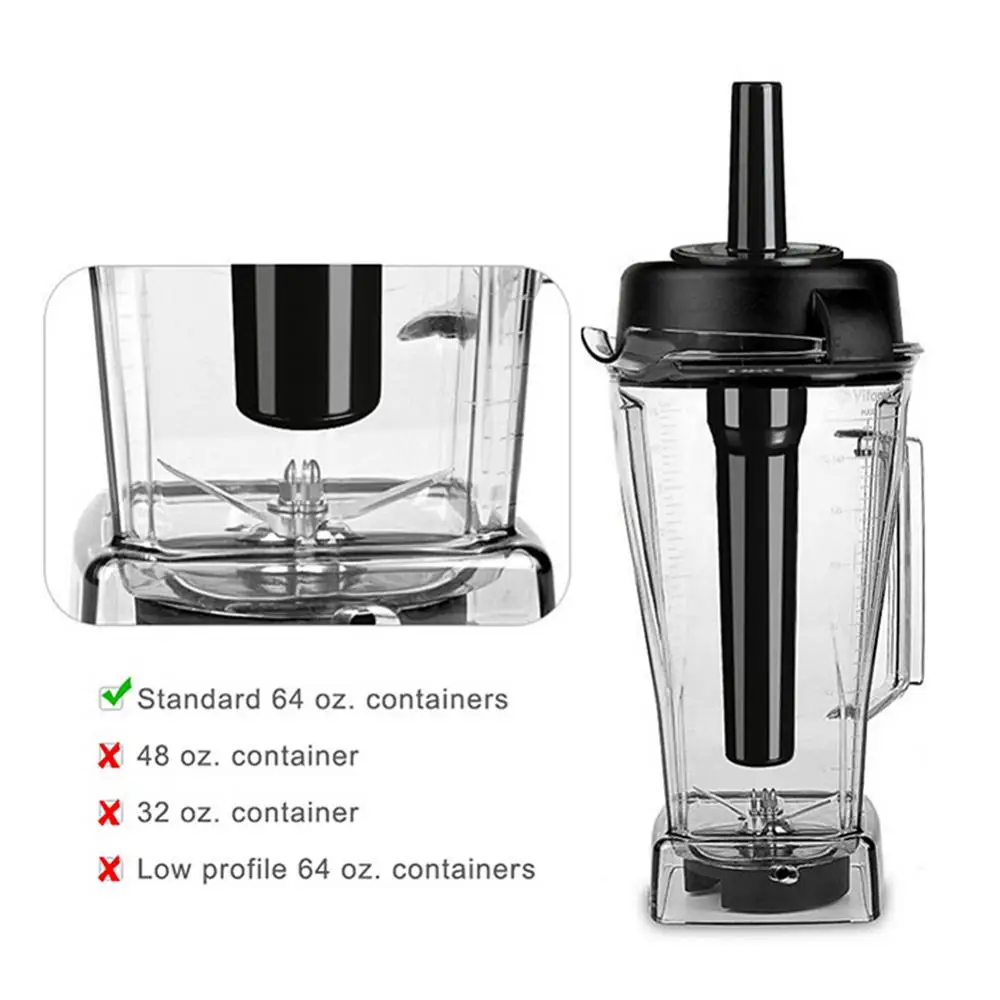 Plastic Blender para Vitamix Mixer, Substituição Stick Plunger, Tamper, Accelerator Stick, Stir Bar, Ice Maker, Acessório Multifuncional