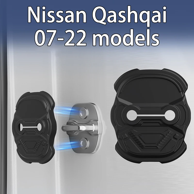 4Pcs Silicone Door Lock Covers For Nissan Qashqai 07-22 models Door Lock Protector Set Car Accessories Holiday gift