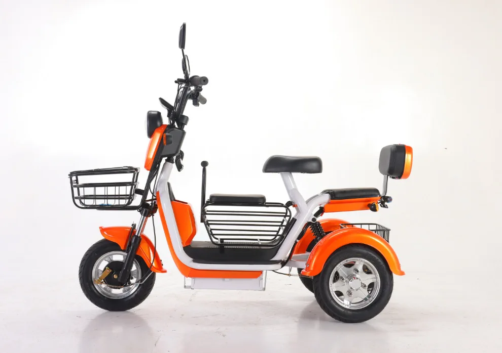 Three-seat Free Switching Can Pick Up and Drop Off Children Three-wheeled Electric Vehicles