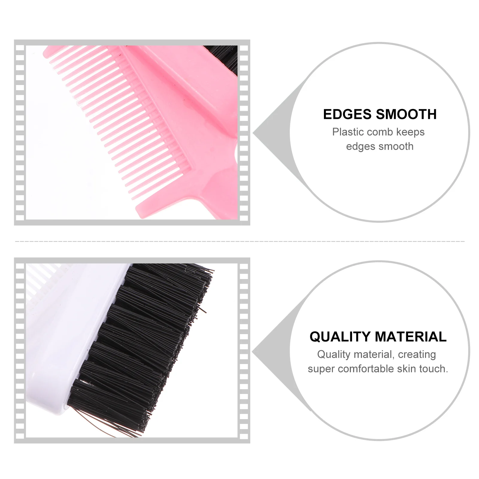 3Pcs Eyelash Comb Brush with Eyebrow Shaper Side for Residual Mascara Removal and Brow Styling Comfortable Daily Use Grooming