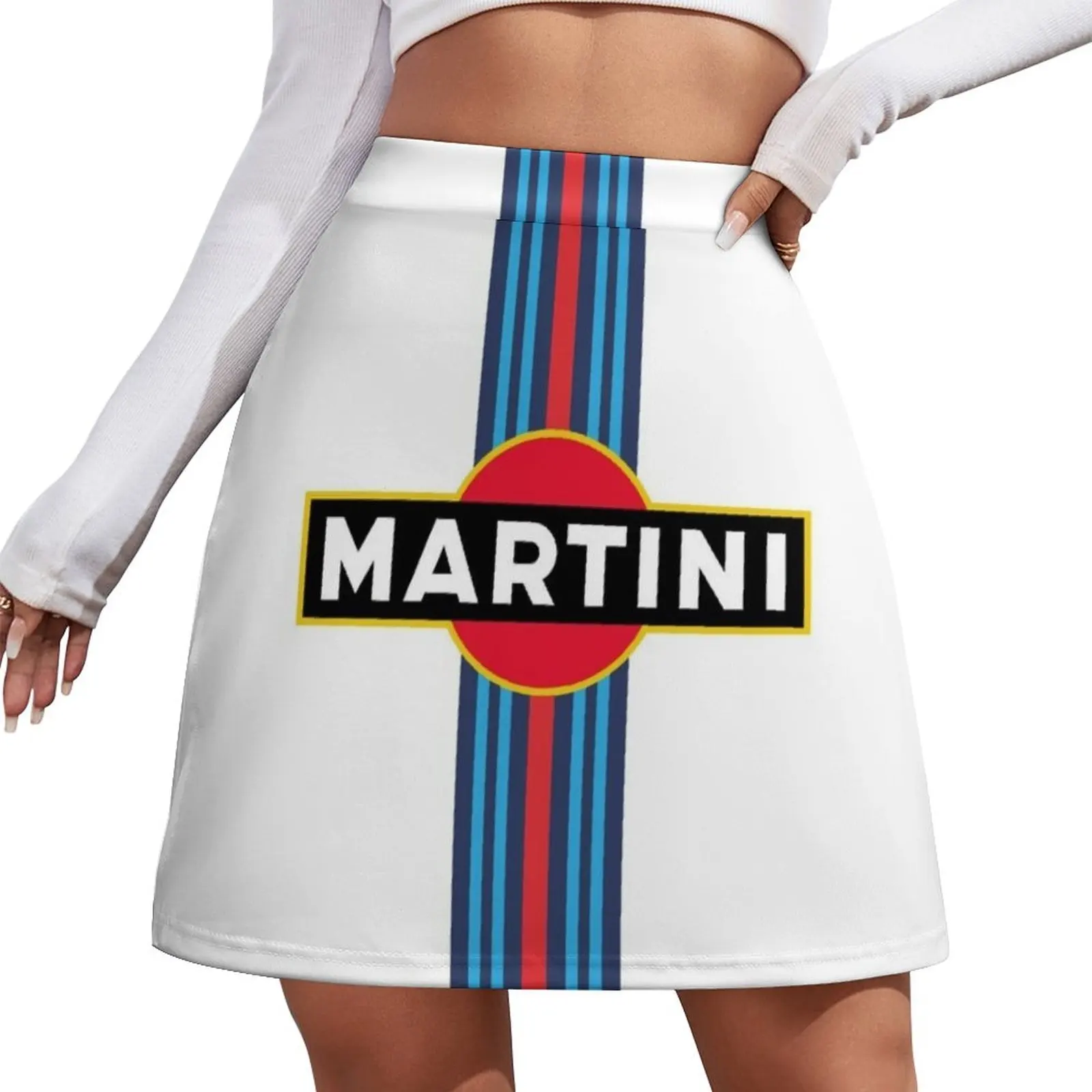 

Martini Racing Mini Skirt Summer dress School skirt 90s vintage clothes micro mini skirt extreme
