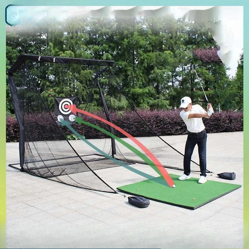 

Golf practice net swing cutter strike cage cutter training equipment anti-rebound strike net golf practice net