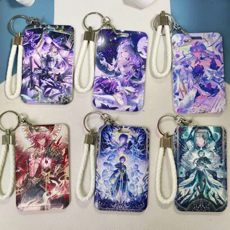 2026 Game  NeiKos496 Cyrene The Herta Mydei Sunday Robin Portable ID Card Holder Bus Cards Cover Case KeyChain