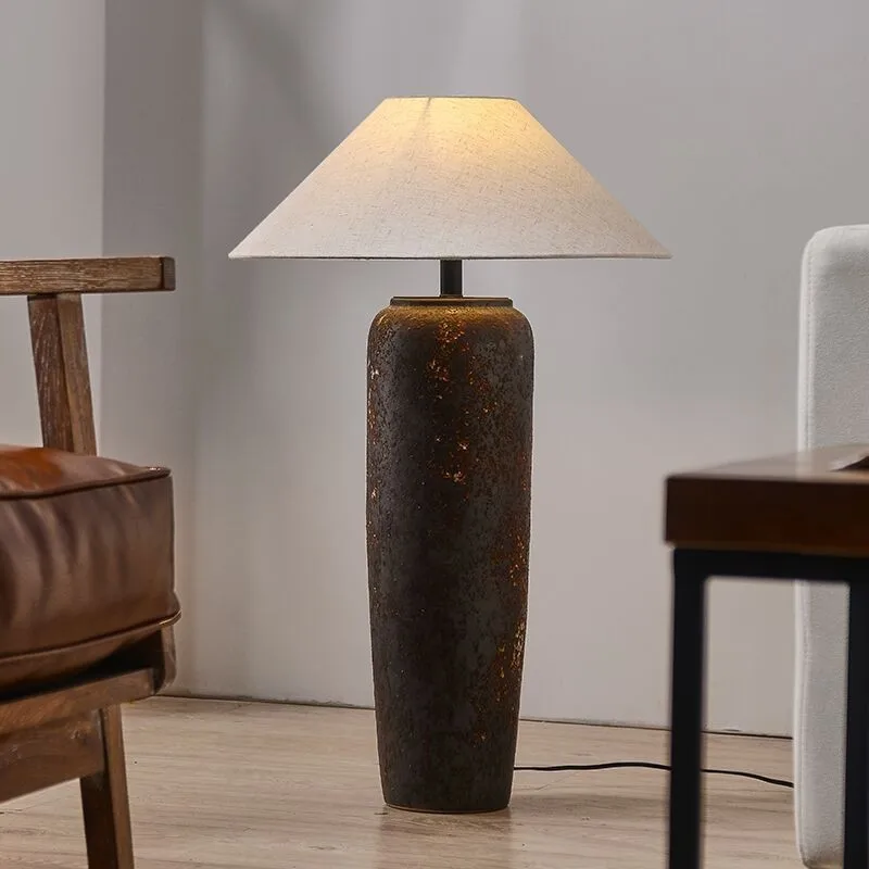 

TEMAR Modern Floor Lamp Japan Style LED Creative Zen Devise Ceramic Table Light for Home Living Room Bedroom Decor