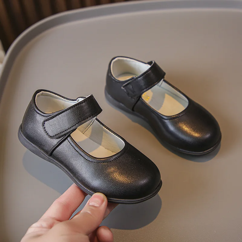 Autumn Girls Soft-soled Princess Shoes Children PU Leather Shoe Stage Shoes Kid Formal Student Loafers Casual Shoe Everyday Wear