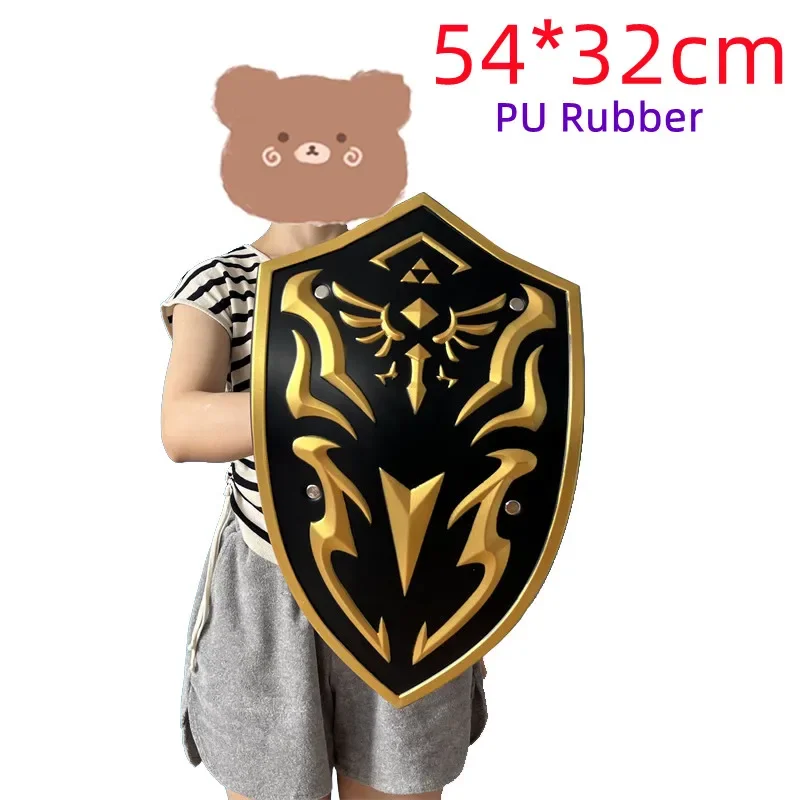 Game Link 1:1 Gold Royal Guard Shield Knight Shield Sun Doubleless Shield Cosplay PU Props Weapon Halloween Cosplay Gift Props