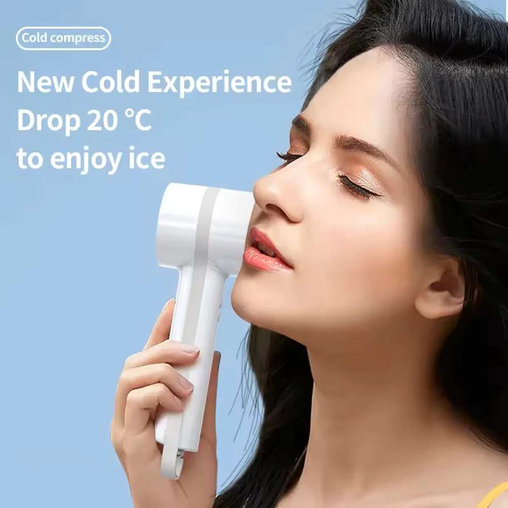 Portable Rechargeable Fan Macaron Color Cold Compress Handheld Fan Outdoor USB Mini Air Cooler Hand Fan With Hook New Arrivals